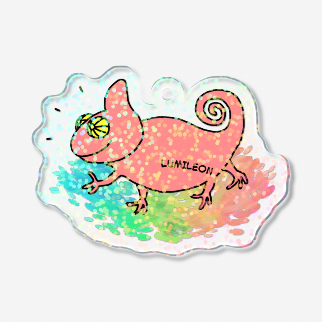 ホログラムアクリルキーホルダー（50×50mm）タイプA