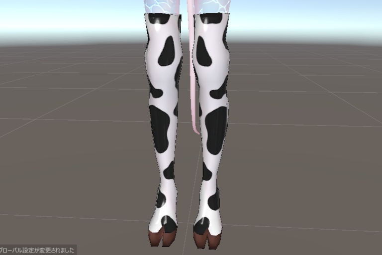 牛さんのあんよと耳と角