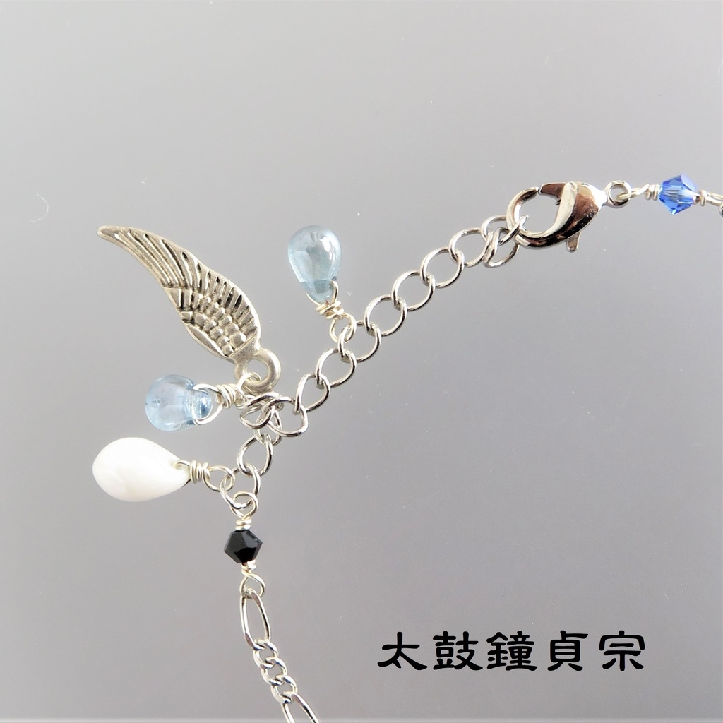 キュービックジルコニア・天然石のブレスレット おだて+α