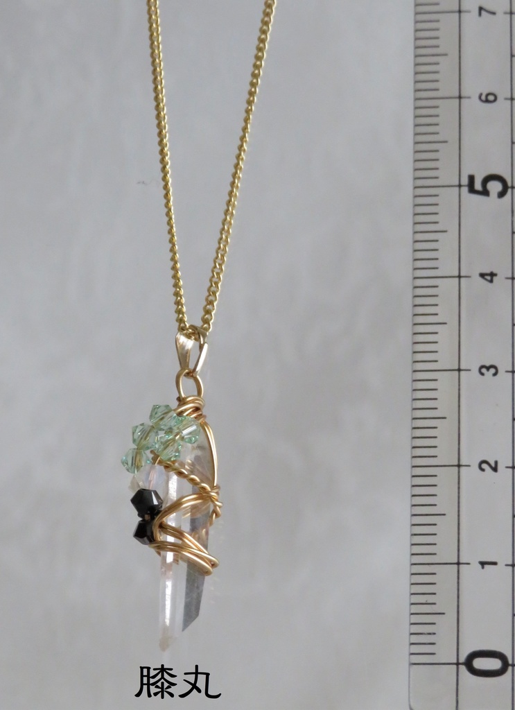 水晶ポイントネックレス 太刀・大太刀・槍・薙刀
