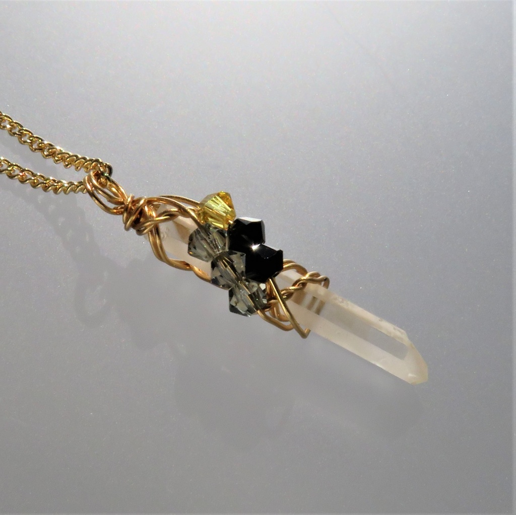 水晶ポイントネックレス 太刀・大太刀・槍・薙刀