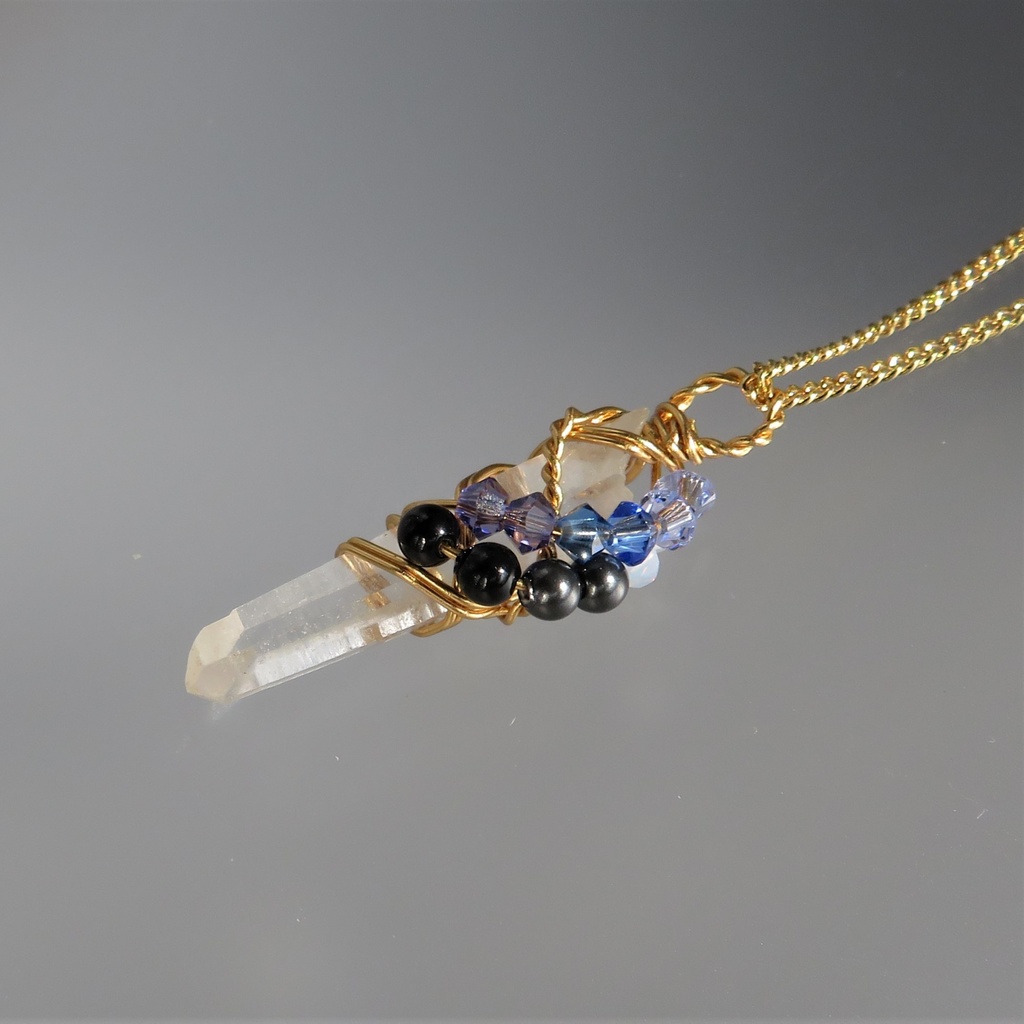 水晶ポイントネックレス 太刀・大太刀・槍・薙刀