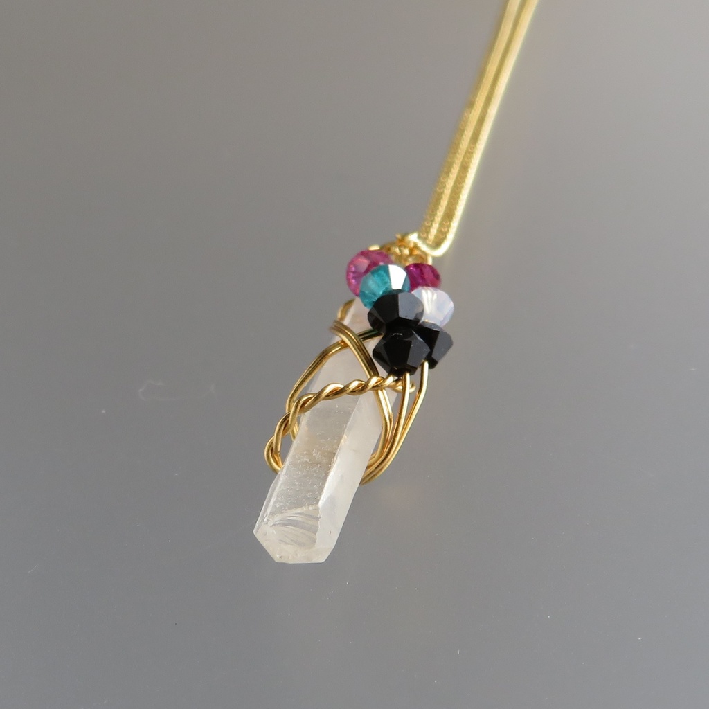 水晶ポイントネックレス 太刀・大太刀・槍・薙刀