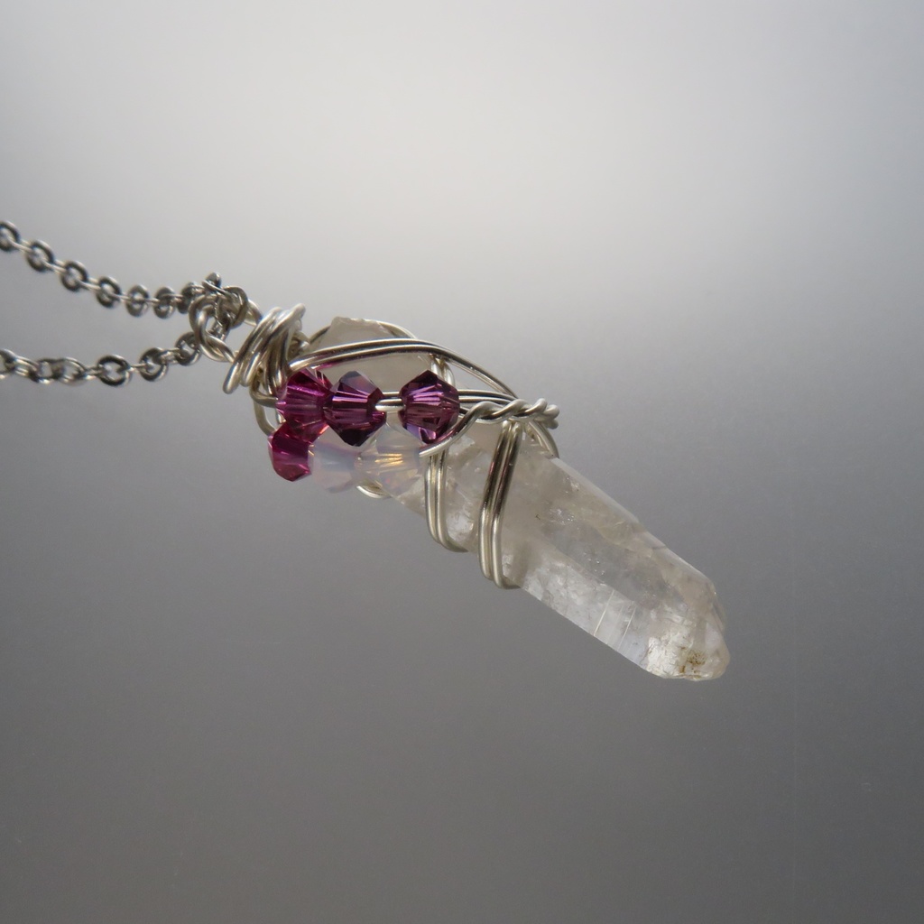 水晶ポイントネックレス 太刀・大太刀・槍・薙刀