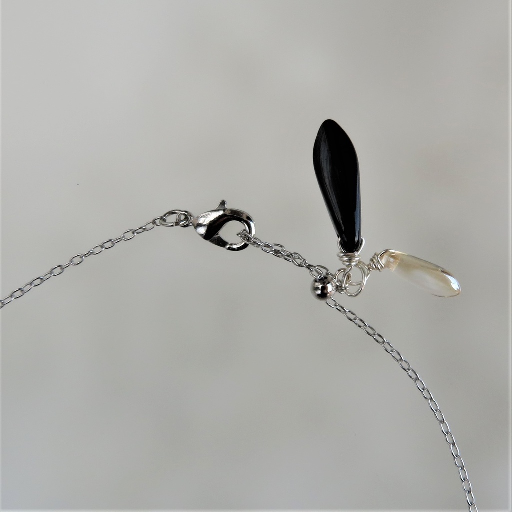 天然石ネックレス 一文字