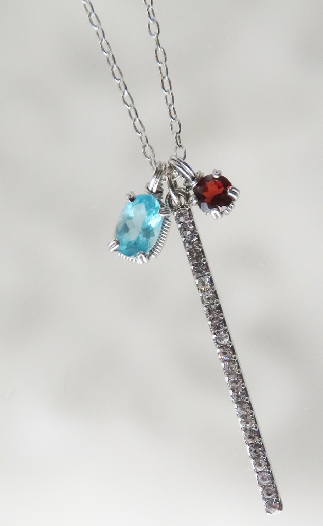 天然石ネックレス 一文字