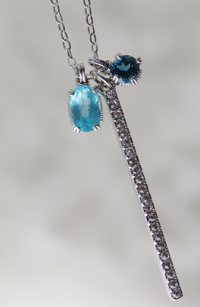 天然石ネックレス 一文字