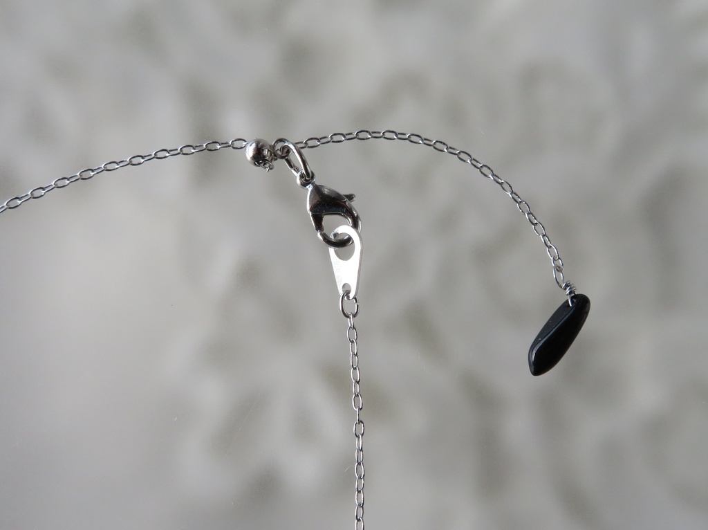 天然石ネックレス 一文字