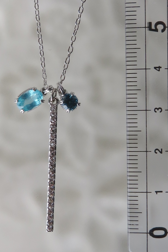 天然石ネックレス 一文字