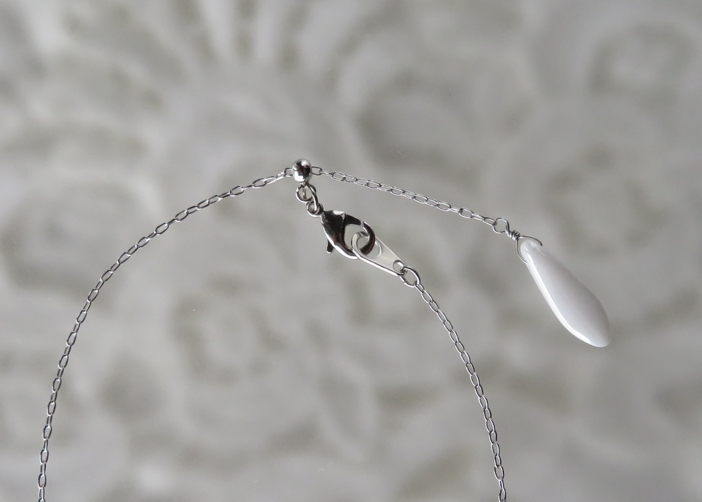 天然石ネックレス 一文字