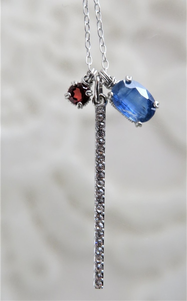 天然石ネックレス 一文字