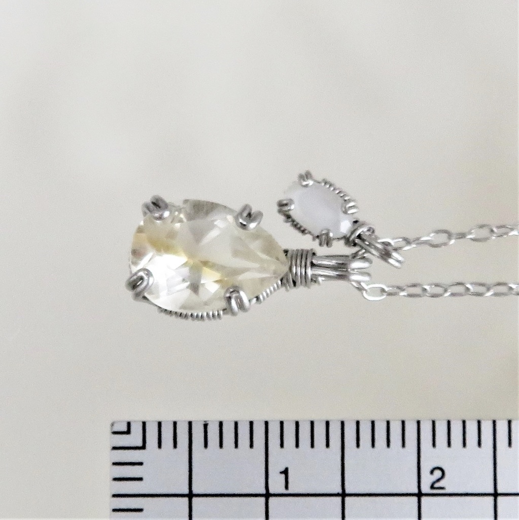 天然石2粒ネックレス 伊達・粟田口・源氏