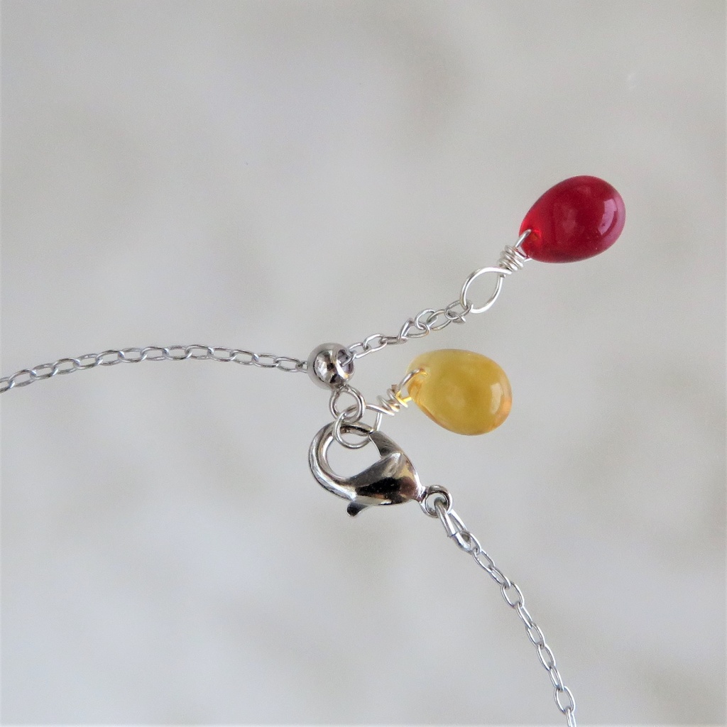 天然石2粒ネックレス 伊達・粟田口・源氏