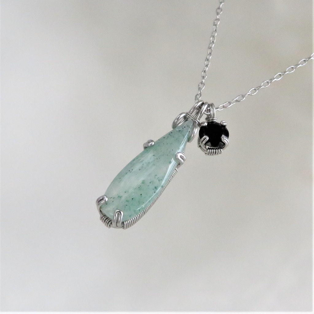 天然石2粒ネックレス 伊達・粟田口・源氏