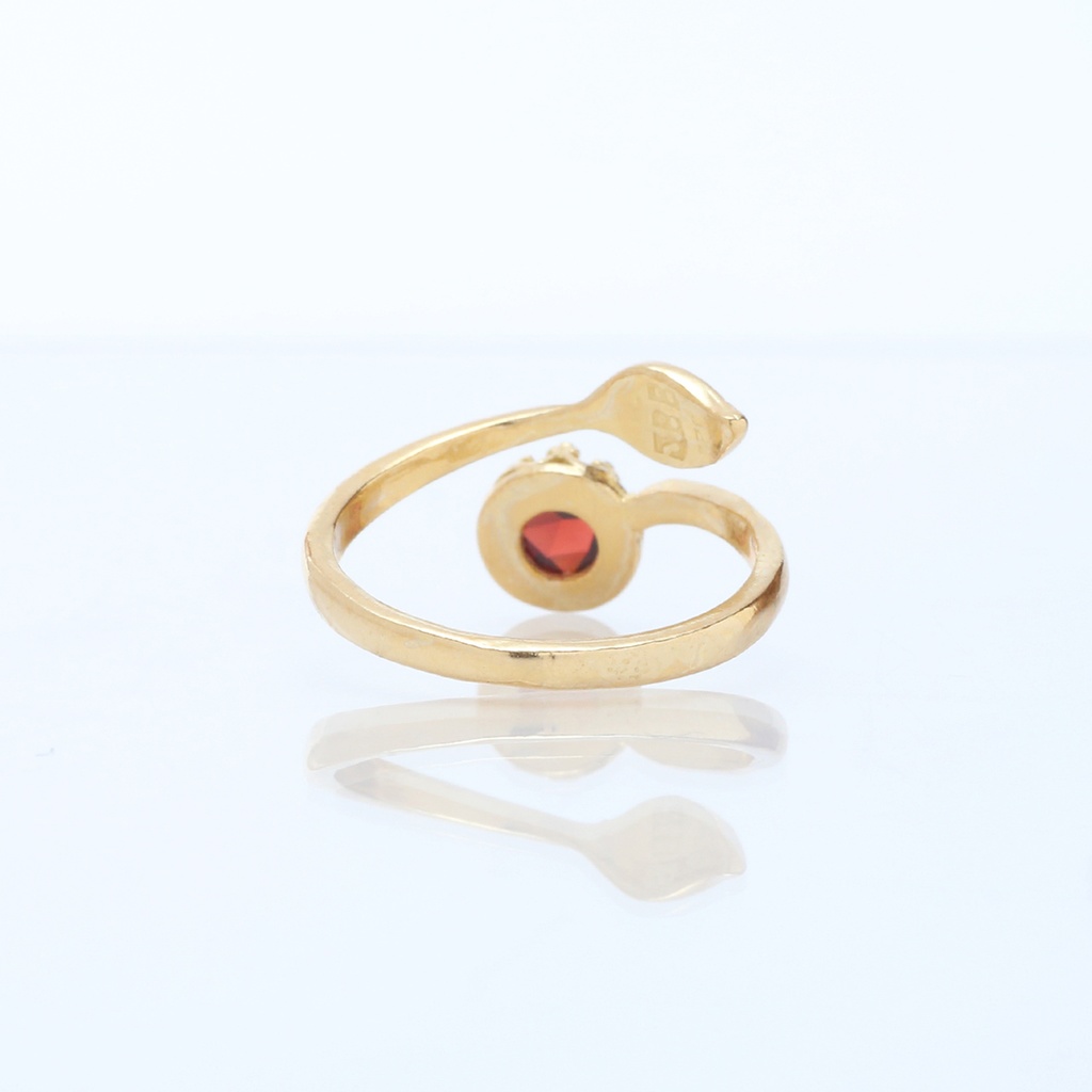 モザンビークガーネットのリーフリング