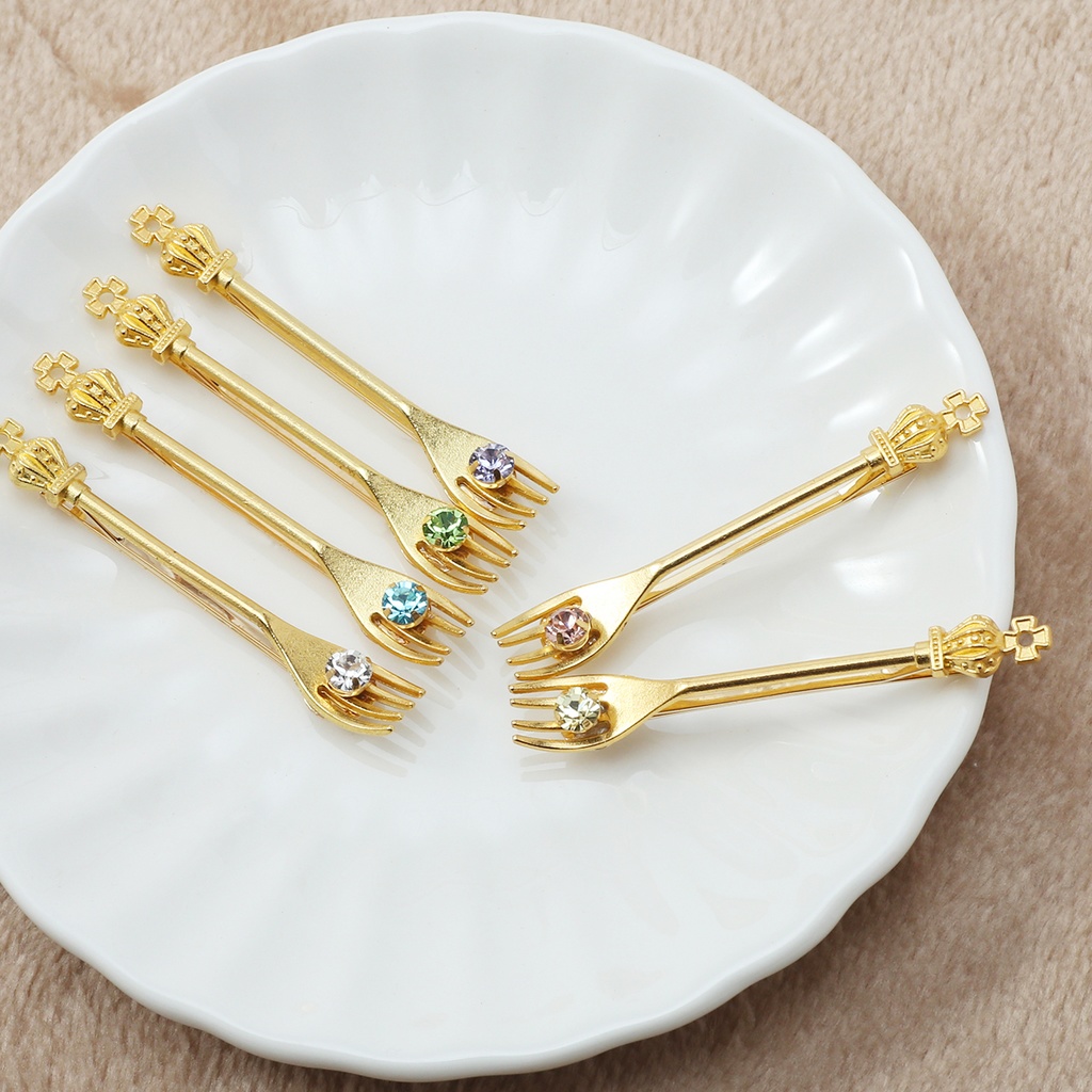 王冠フォークのヘアピン