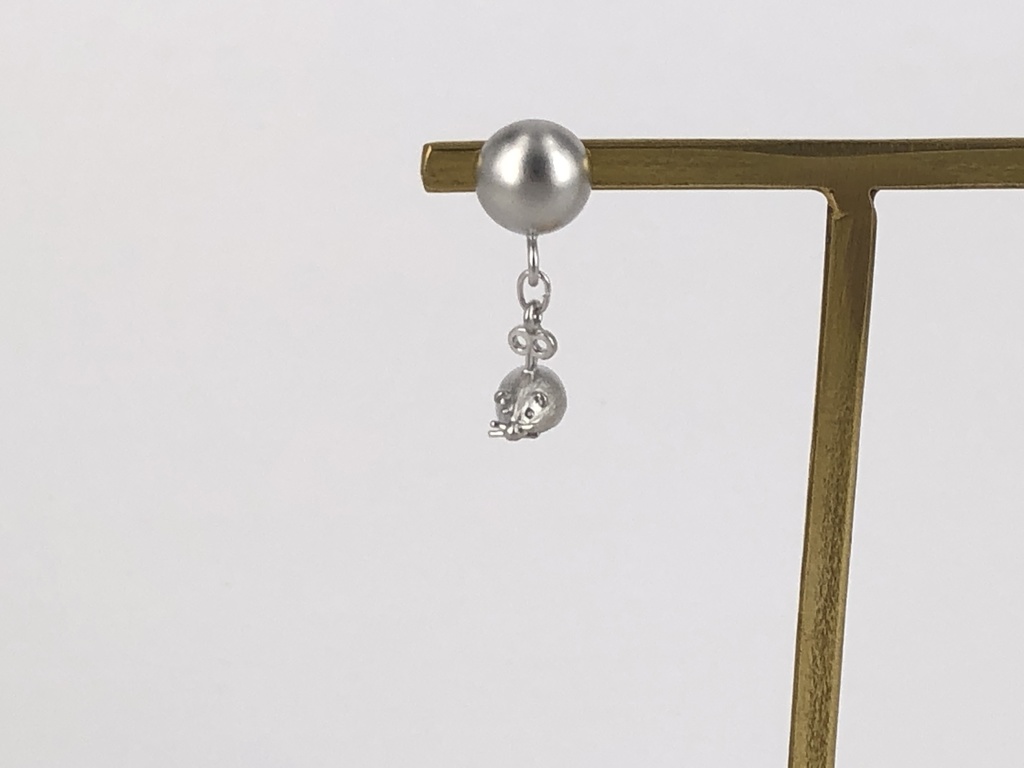 チーズとネズミのピアス・イヤリング シルバー