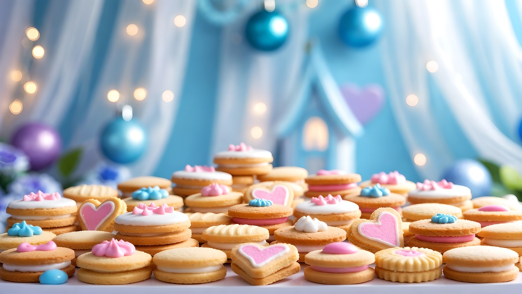 【VTuber配信背景】ホワイトデーのお菓子パーティー素材 7種セット【雑談・歌枠】