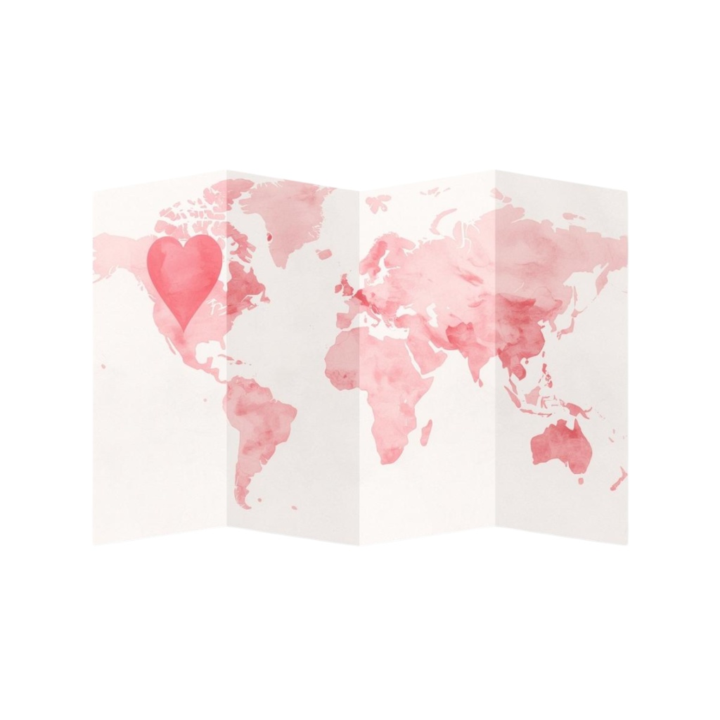 【ピンク旅行シリーズ】水彩アンティーク風クリップアート12点セット|PNG背景透過