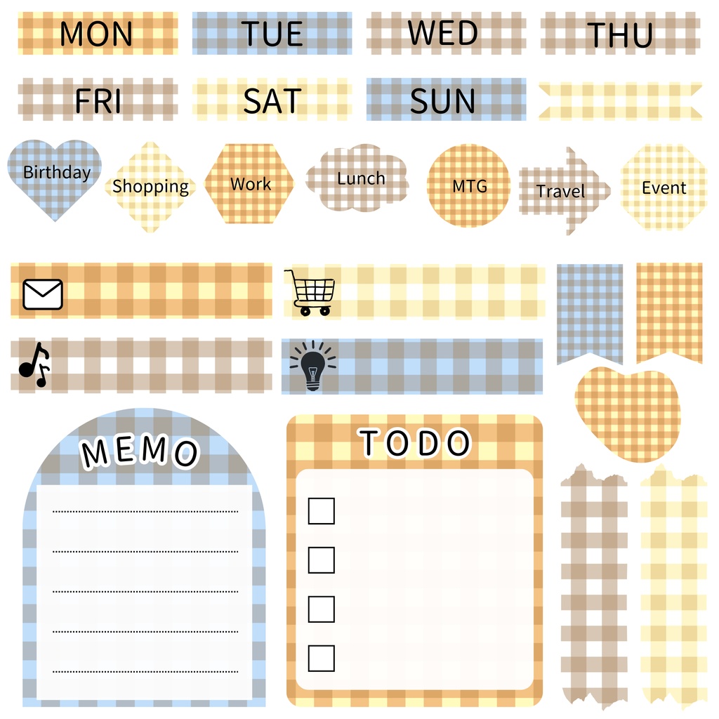 デジタルプランナーステッカー30個セット