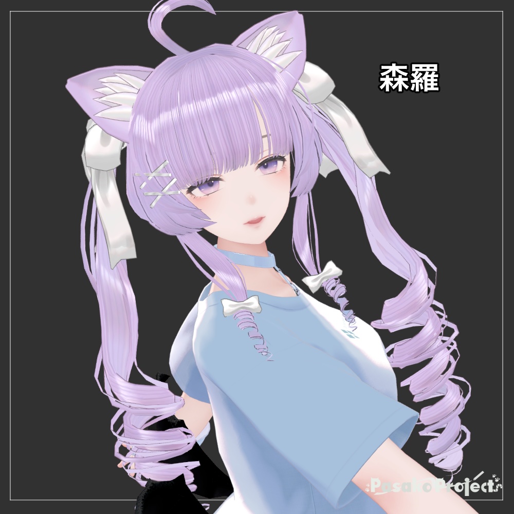 【MA対応】三種あり!猫耳ゴシックツインテール