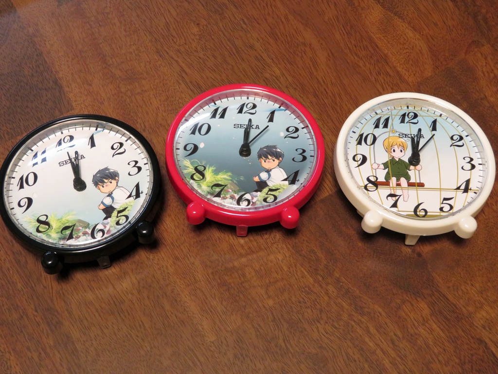 堂上教官水槽飼育時計