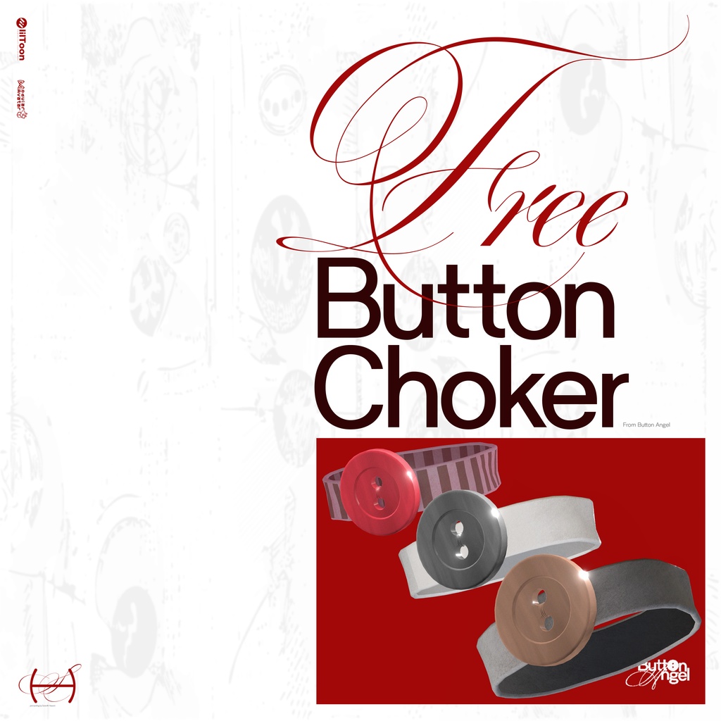 01.1Free Button Choker⚉໒꒱