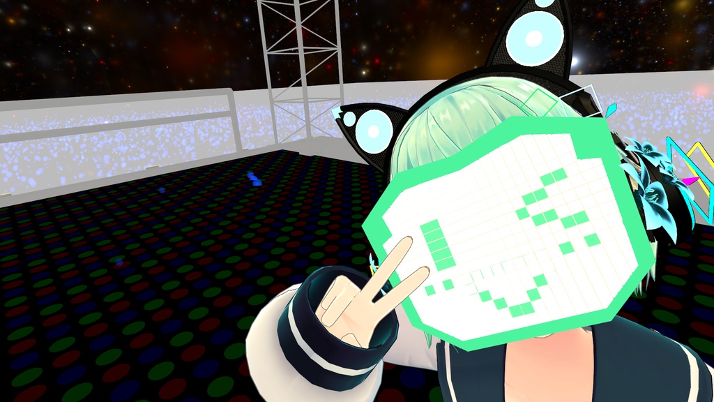 【無料】顔につけるタイプの電光掲示板