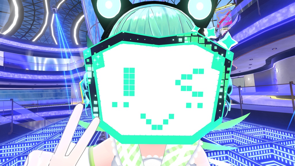 【無料】顔につけるタイプの電光掲示板