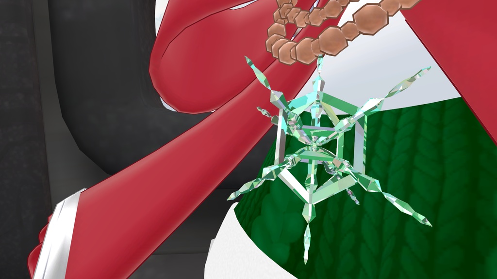 立体的な雪の結晶