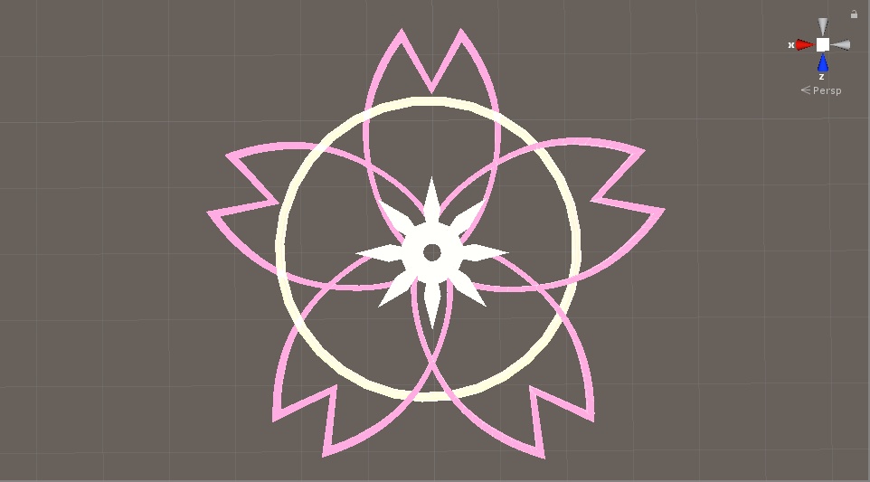 お花のバッジ