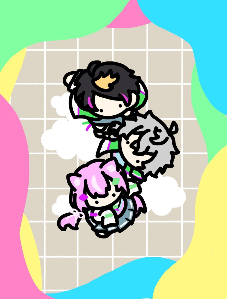 【非公式】アクリルキーホルダー　やみくもやん【#にじそうさく10】
