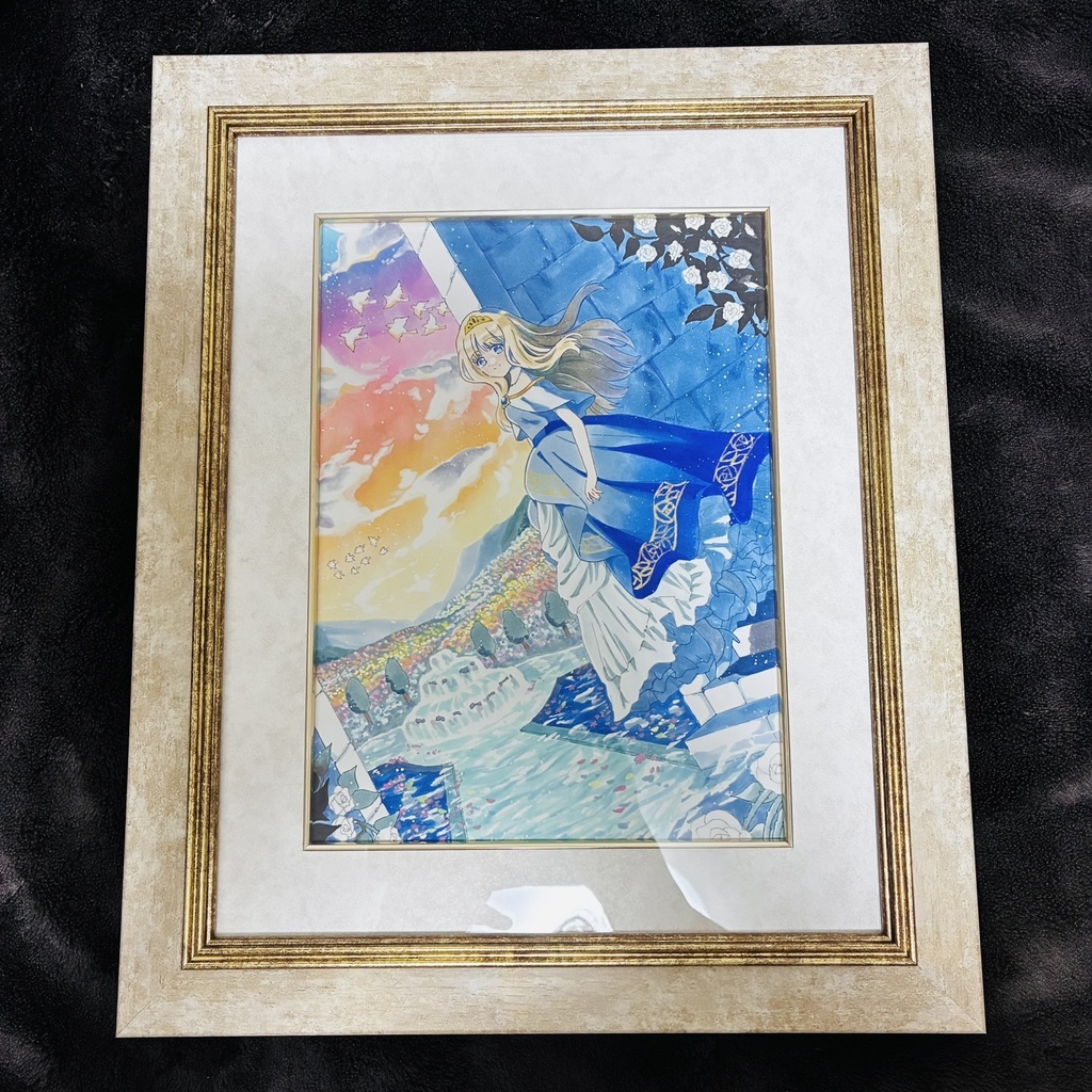 【額装原画】色づく世界で逢いましょう【八ツ切】