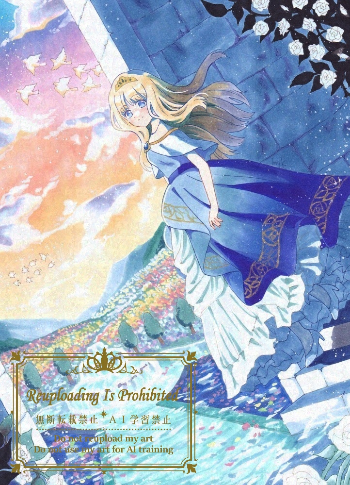 【額装原画】色づく世界で逢いましょう【八ツ切】