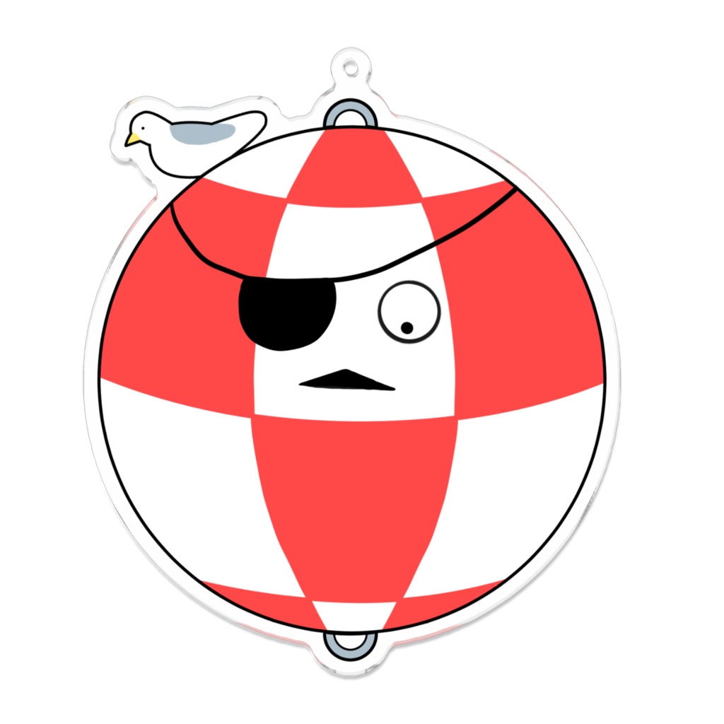 丸ブイ（アイパッチ＆カモメ）