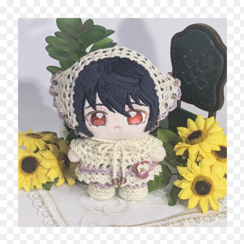 バブーシュカ(ミックスビーズ/すみれ)|一緒に暮らすぬい対応サイズ