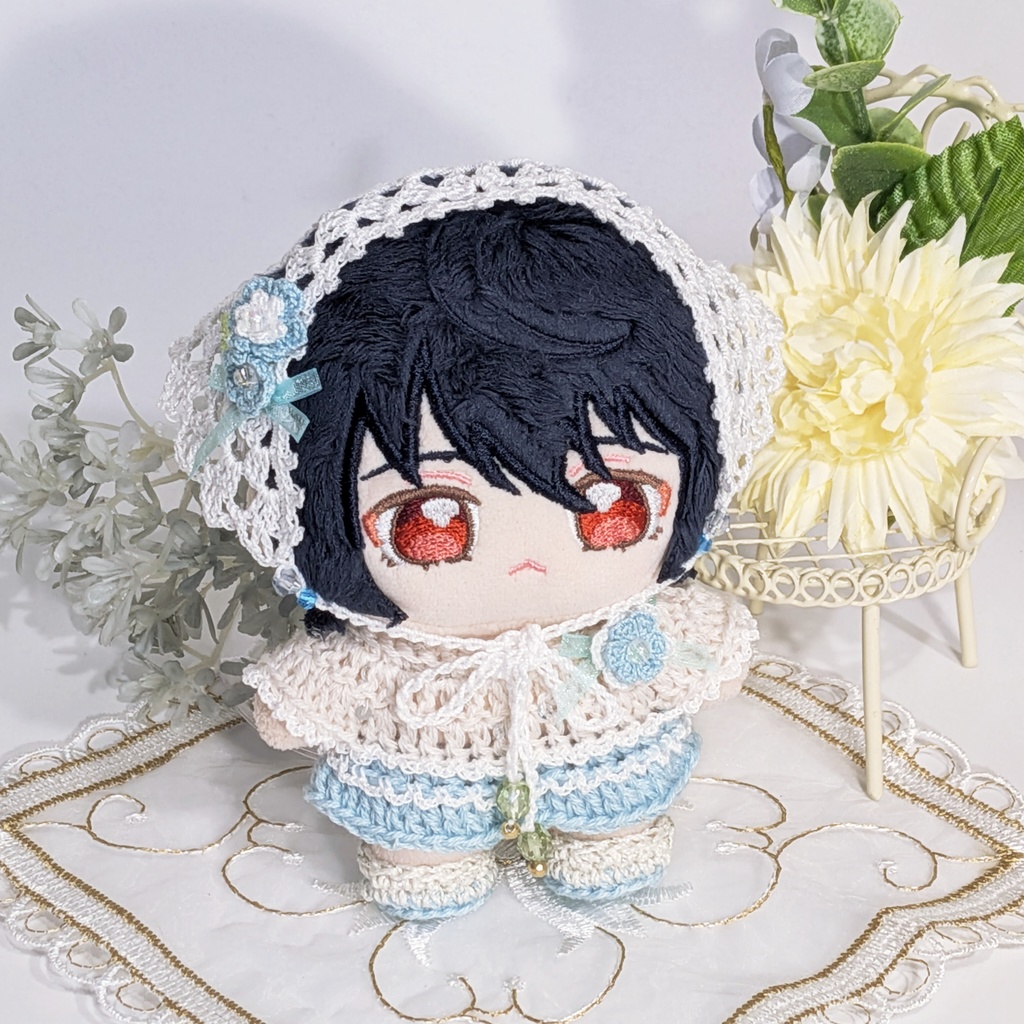 ワンピース（涼風／アイスブルー）｜一緒に暮らすぬい対応サイズ