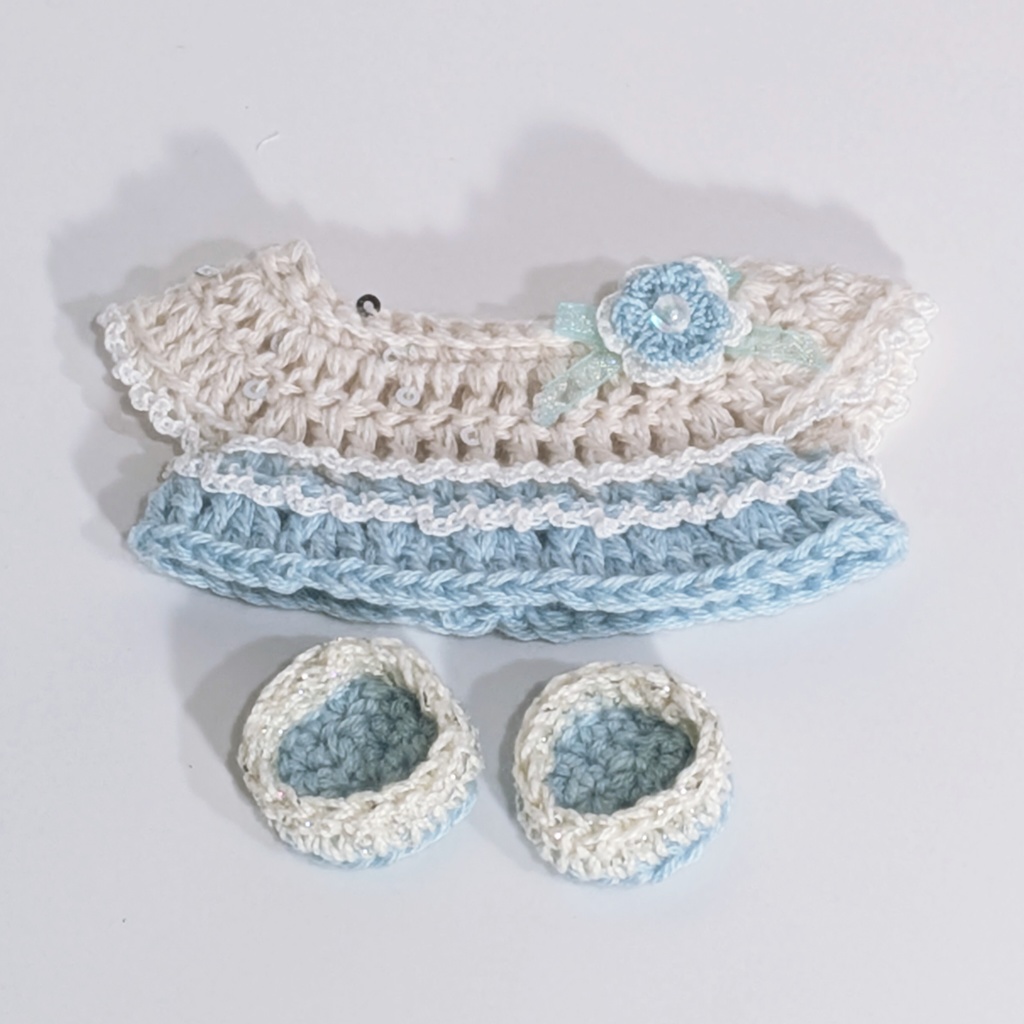 ワンピース(涼風/アイスブルー)|一緒に暮らすぬい対応サイズ