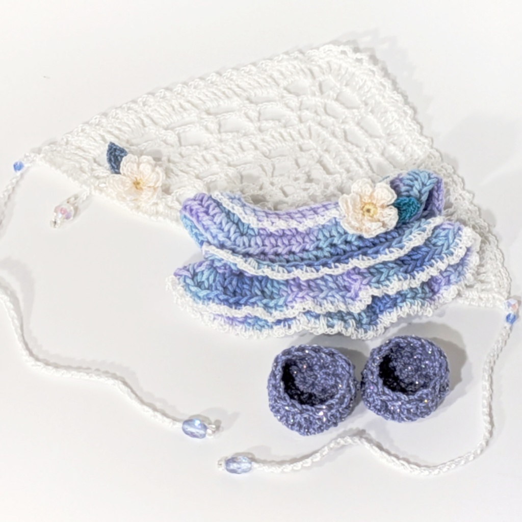 コーデセット(波しずく)|一緒に暮らすぬい対応〈一点もの〉