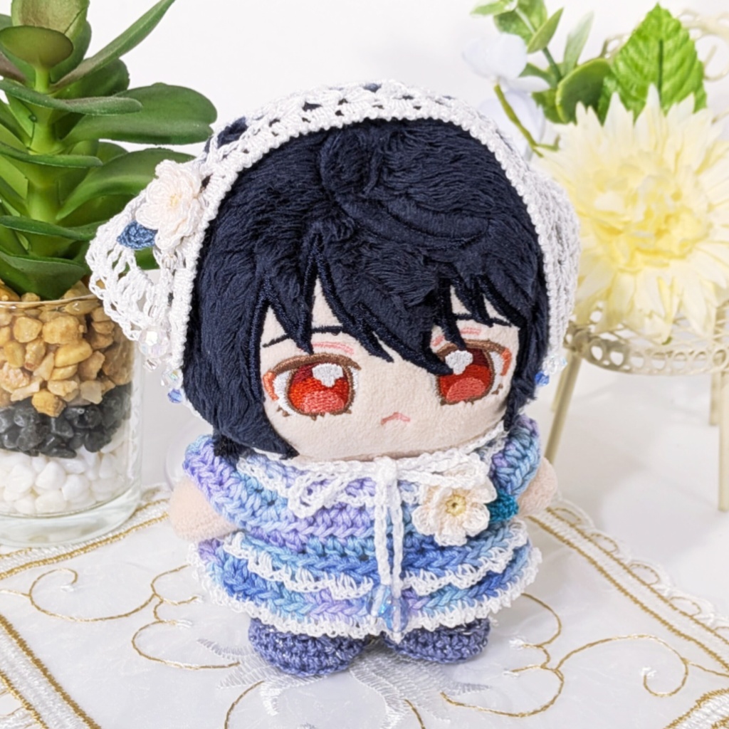 コーデセット(波しずく)|一緒に暮らすぬい対応〈一点もの〉