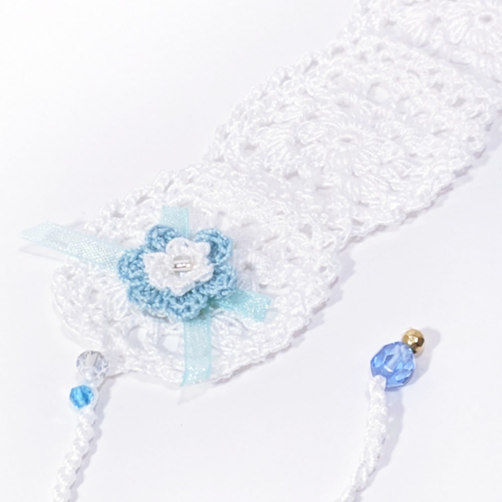 カチューシャ(涼風/ブルーフラワー)|一緒に暮らすぬい対応サイズ