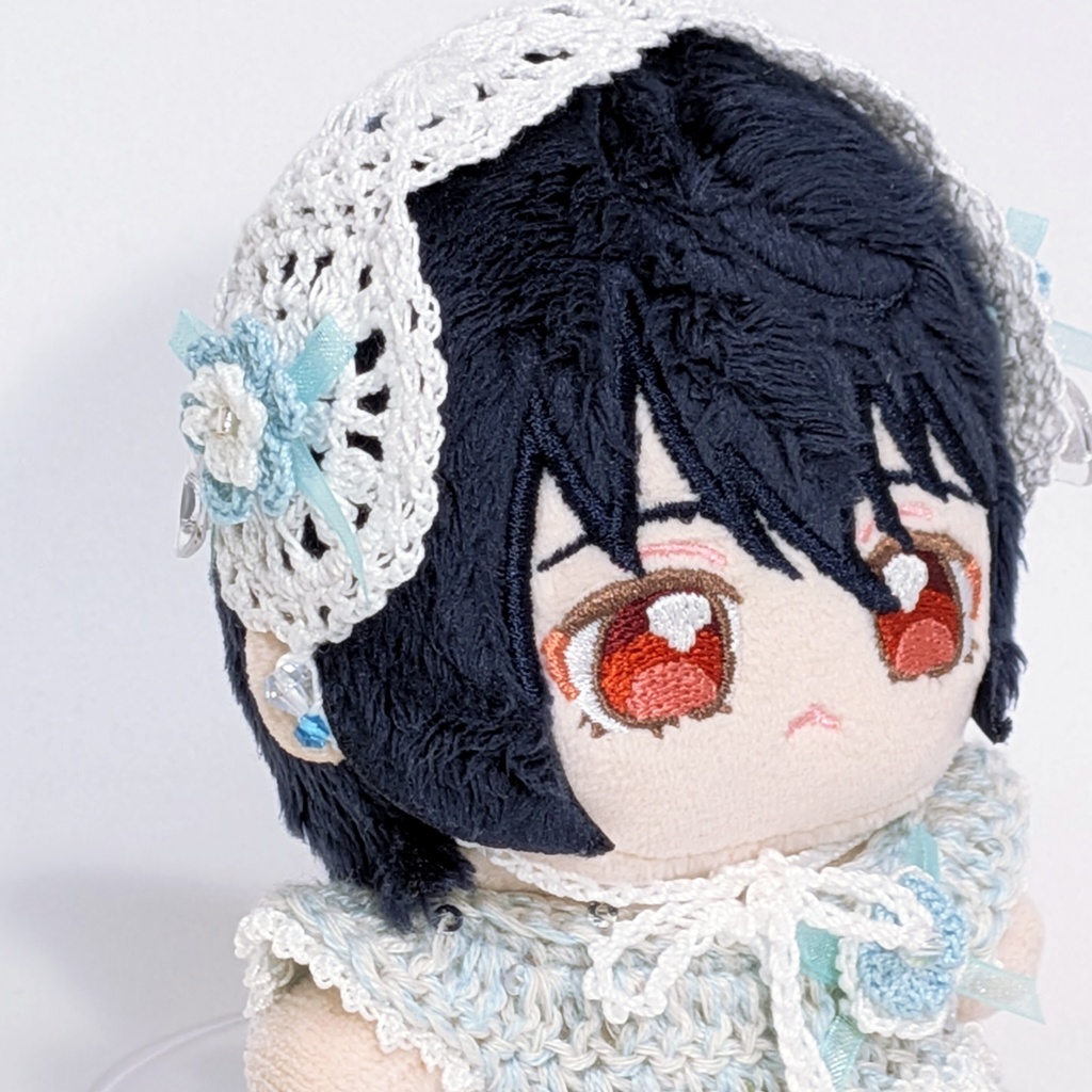 カチューシャ(涼風/ブルーフラワー)|一緒に暮らすぬい対応サイズ