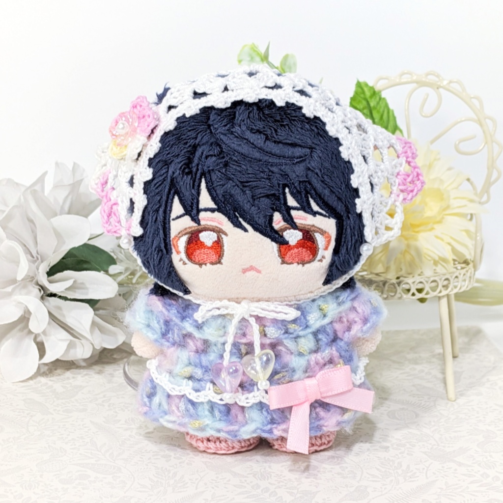 ふんわりバブーシュカ(ミルキー/ミックスピンク)│一緒に暮らすぬい対応サイズ