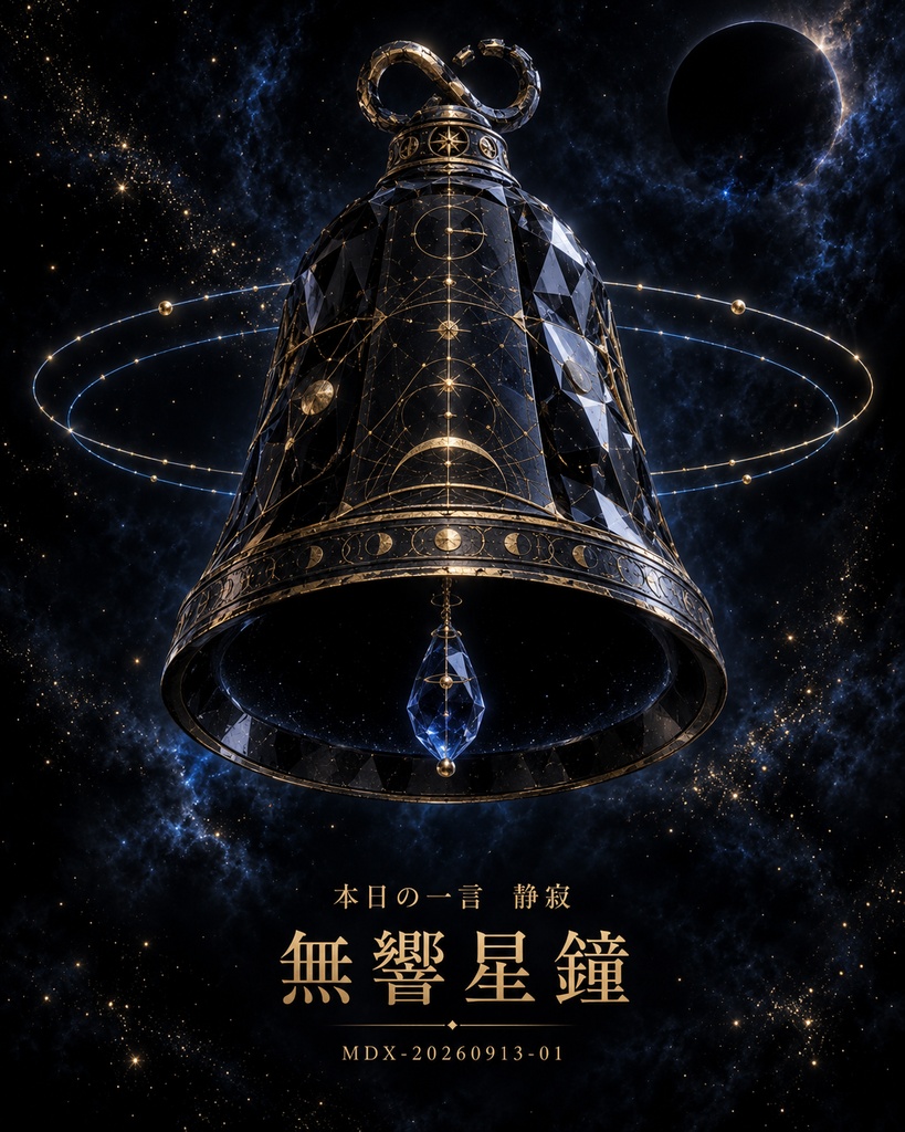  【一点物神器】無響星鐘｜内なる声を迎える宇宙の鐘｜MDX-20260913-01