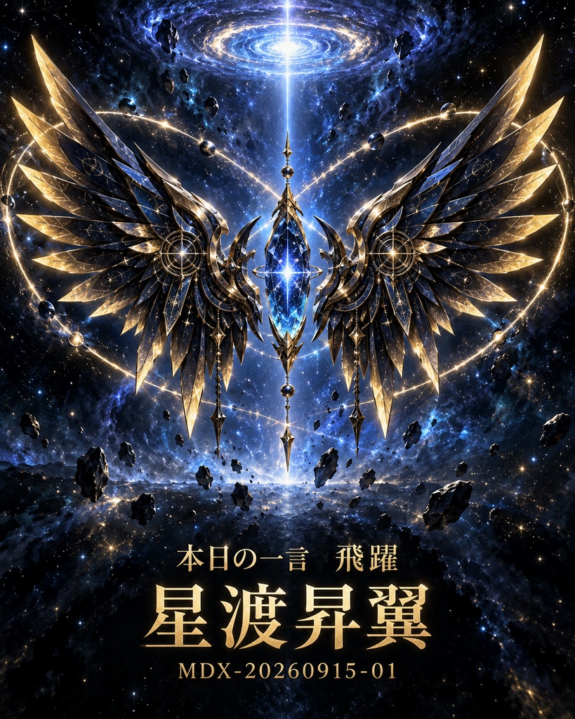【一点物神器】星渡昇翼｜新たな世界へ飛躍する宇宙の双翼｜MDX-20260915-01