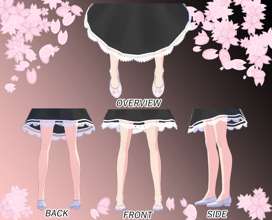 Vroid ワンピース さくら(6/27追加)