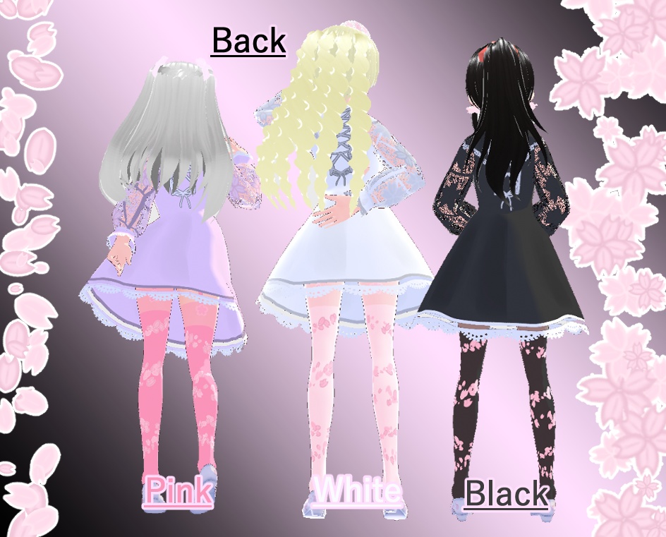 Vroid ワンピース さくら(6/27追加)