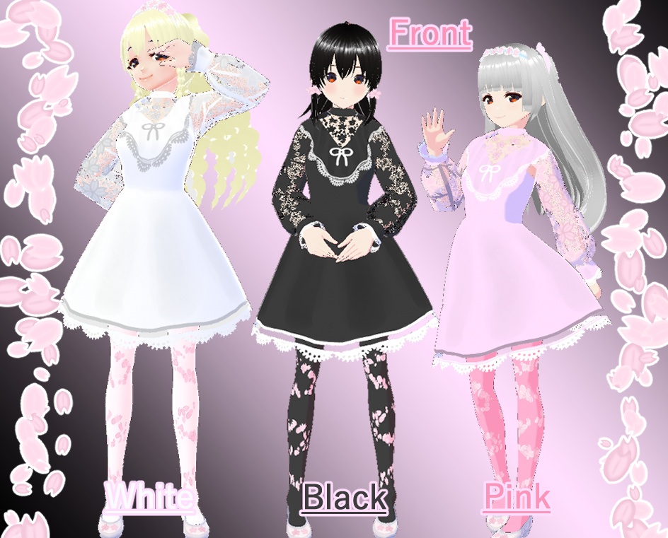 Vroid ワンピース さくら(6/27追加)