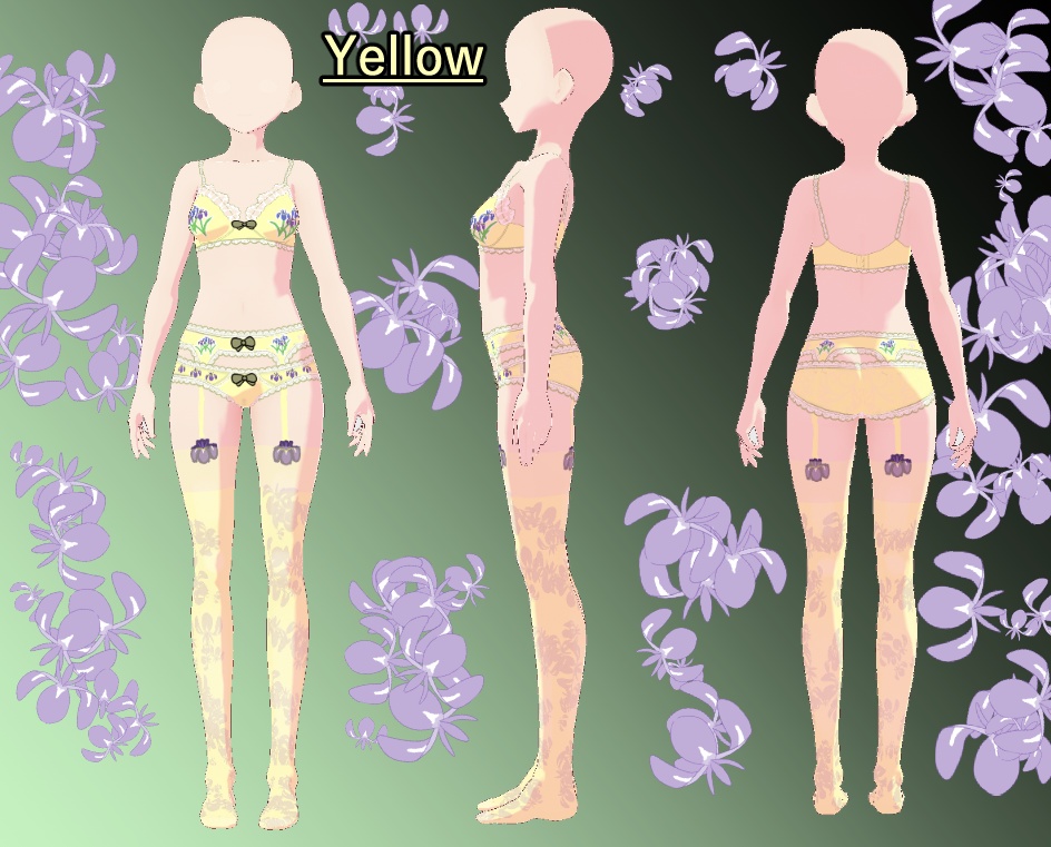 VRoid 下着セット(あやめ)