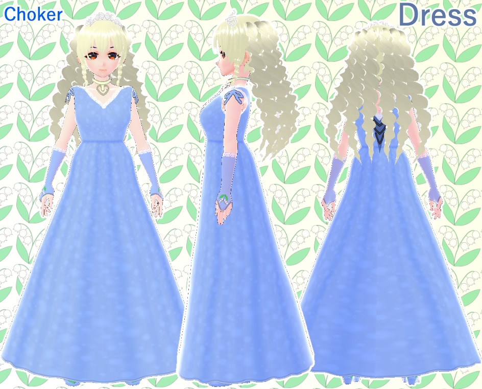 VRoid ドレス すずらん